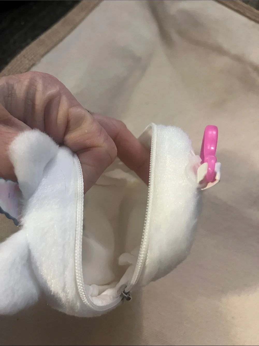 Plush White Unicorn Kids Mini Backpack with Pink Mane Adorable Accessories 97